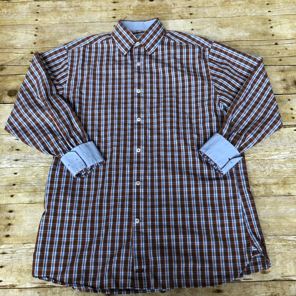 Johnston & Murphy Tailored Fit Button Down Shirt